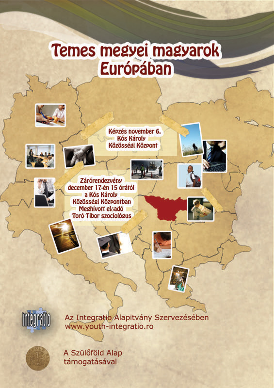 A temes megyei magyarok Europaban program plakatja